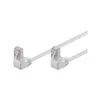 Image de Goobay 96063 CAT 5e Câble de Liaison 2x 90° Coudés, F/UTP, Blanc, 2 m Longueur