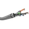Image de Goobay Câble réseau CAT 6 A 96095-305 m - Câble CAT 6A - Câble patch S/FTP - Sans halogène - Câble Ethernet sans fiche - Gris - 305 m