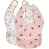Image de LÄSSIG Bébé Bavoir Set 2 Pcs. Avec Protection Anti-Chute Hydrofuge/Eva Bib Little Forest Rabbit