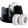 Image de tesa Plakbanddispenser tesafilm® invisible Zwart Rolbreedte (max.): 19 mm Rollengte (max.) 33 m Incl. 3 plakfolierollen 33 m x 19 mm