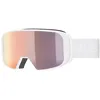 Image de Uvex Lunettes de ski unisexe pour adultes, saga TO, verres interchangeables, blanc/rose, taille unique