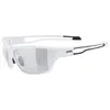 Image de uvex sportstyle 806 V, lunettes de sport Adulte unisexe, white/smoke, one size