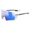 Image de Uvex Sportstyle 231 Lunettes de Sport Unisex-Adult, White-Mat/Mirror Blue, One Size