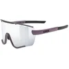 Image de uvex sportstyle 236 S Set de lunettes de sport pour homme et femme   Anti-buée   Avec verres interchangeables   Prune noir mat/argenté   Taille unique