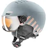 Image de uvex rocket jr visor - Casque de ski robuste pour enfant - Avec visière - Ventilation optimisée - rhino - blush mat - 54-58 cm