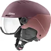Image de uvex wanted visor - Casque de ski robuste pour homme et femme - Avec visière - Ventilation optimisée - Bramble - Rose antique mat - 54-58 cm