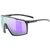 Image de Uvex Unisexe   Adulte, Mtn Perform Lunettes de sport Noir/Violet mat/Violet Taille unique
