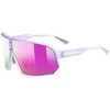 Image de Uvex sportstyle 237 - Lunettes de sport pour homme et femme - Forte protection contre les rayons du soleil - Anti-buée - Violet/violet miroir - Taille unique