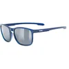 Image de Uvex LGL 52 Lunettes de soleil pour adultes, forte protection UV, teintées pour améliorer le contraste, bleu clair, gris fumé, taille unique, Bleu/gris (Transparent Blue/Smoke Gray), taille unique