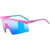 Image de uvex Flowline Lunettes de sport pour adulte Protection 100% UVA-, B, C Amélioration du contraste Rose mat/bleu mir.Taille unique