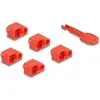 Image de Delock RJ45 LAN-poortslot 20929 Rood 20929