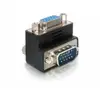 Image de Delock 65171 VGA Adapter [1x D-sub stekker 15-polig - 1x D-sub bus 15-polig] Zwart 90° haaks naar rechts 0 mm