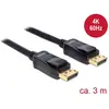 Image de Delock DisplayPort Aansluitkabel DisplayPort-stekker, DisplayPort-stekker 3.00 m Zwart 82424 DisplayPort-kabel