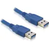 Image de Delock 82430 USB-kabel USB 3.0 USB-A stekker, USB-A stekker 1.50 m Blauw