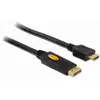 Image de Delock 82441 DisplayPort-kabel HDMI / DisplayPort Aansluitkabel DisplayPort-stekker, HDMI-A-stekker 5 m Zwart Verdraaid, Vergulde steekcontacten,...