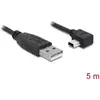 Image de Delock 82684 USB-kabel USB 2.0 USB-A stekker, USB-mini-B stekker 5.00 m Zwart