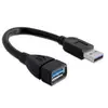 Image de Delock 82776 USB-kabel USB 3.0 USB-A stekker, USB-A bus 0.15 m Zwart