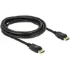 Image de Delock 83807 DisplayPort-kabel DisplayPort Aansluitkabel DisplayPort-stekker, DisplayPort-stekker 3.00 m Zwart Vergulde steekcontacten