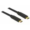 Image de Delock 83868 USB-C-kabel USB 2.0 USB-C stekker, USB-C stekker 4.00 m Zwart