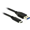 Image de Delock 83869 USB-kabel USB-A stekker, USB-C stekker 0.50 m Zwart