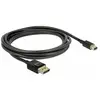 Image de Delock 84928 DisplayPort-kabel Mini-displayport / DisplayPort Aansluitkabel Mini DisplayPort-stekker, DisplayPort-stekker 2 m Zwart Vergulde...