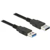 Image de Delock 85061 USB-kabel USB 3.2 Gen1 USB-A stekker, USB-A stekker 1.50 m Zwart