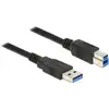 Image de Delock 85065 USB-kabel USB 3.2 Gen1 USB-A stekker, USB-B stekker 0.50 m Zwart