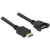 Image de Delock Câble HDMI A mâle vers HDMI A femelle Rallonge à encastrer 1 m