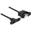 Image de Delock 85109 USB-kabel USB 2.0 USB-micro-B bus, USB-A bus 0.25 m Zwart