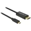 Image de Delock 85256 USB-C-displaykabel USB-C / DisplayPort Adapterkabel USB-C stekker, DisplayPort-stekker 2.00 m Zwart Vergulde steekcontacten