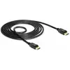 Image de Delock 85508 DisplayPort-kabel DisplayPort Aansluitkabel DisplayPort-stekker 1.5 m Zwart Vergulde steekcontacten, Verdraaid, Afgeschermd...