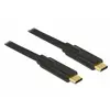Image de Delock 85527 USB-C-kabel USB 3.2 Gen2 USB-C stekker, USB-C stekker 2.00 m Zwart