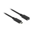 Image de Delock USB-kabel USB 3.2 Gen1 USB-C stekker, USB-C bus 2.00 m Zwart 85542