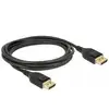 Image de Delock 85660 DisplayPort-kabel DisplayPort Aansluitkabel DisplayPort-stekker 2 m Zwart Vergulde steekcontacten, Verdraaid, Afgeschermd (drievoudig), 4K UHD, 8K