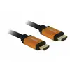 Image de Delock 85728 HDMI-kabel HDMI Aansluitkabel HDMI-A-stekker 1.5 m Zwart, Goud Afgeschermd (drievoudig), Vergulde steekcontacten, 8K UHD