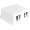 Image de Delock 86207 2 poorten Netwerkpatchpaneel Zonder connectoren 1 HE Wit Niet ingericht