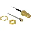 Image de Delock WiFi-antenne Verlengkabel [1x IPEX-stekker - 1x SMA-bus] 20.00 cm Grijs Vergulde steekcontacten