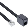 Image de InLine 18835 câble de téléphone 5 m Noir - Cables de téléphone (5 m, RJ12, RJ12, Noir, Male connector/Female connector)