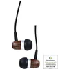 Image de InLine 55357 Écouteurs en bois de noyer avec microphone filaire et bouton de fonction