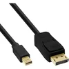 Image de InLine 17136S Câble Mini DisplayPort vers DisplayPort Noir 0,5 m