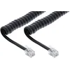 Image de InLine 18893I câble de téléphone 2 m Noir - Cables de téléphone (2 m, RJ-10, RJ-10, Noir, Male connector/Male connector)