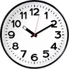 Image de EUROTIME 82320 Wandklok Kwarts 30 cm x 50 mm Zwart