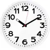 Image de EUROTIME 82321 Wandklok Kwarts Wit