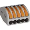 Image de WAGO 222 Lasklem Flexibel: 0.08-4 mm² Massief: 0.08-2.5 mm² Aantal polen: 5 40 stuk(s) Grijs, Oranje