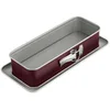 Image de Dr. Oetker 2479 moule à cake à charnière et rectangle, moule à gâteau et brioche, acier inoxydable, bicolore, argenté, bordeaux, 30 cm x 12 cm