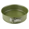 Image de Zenker 7452 Moule à manqué à charnière, Moule rond vert éco-responsable anti-adhésif, ILAG, Cire de carnauba, 24 x 7,5 cm