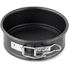 Image de Zenker 7680 Moule à charnière 12,5 cm x 4,5 cm SPECIAL   MINI, petit moule à gâteau avec fond plat en tôle d'acier, moule à gâteau rond avec revêtement antiadhésif (couleur noir), quantité 1 pièce