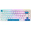Image de Sharkoon Skiller SGK50 S3 PBT blanc, clavier de jeu RVB, Gateron G PRO 3.0 jaune, disposition 75%