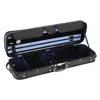 Image de GEWA Liuteria Atlanta Valise pour violon avec noyau thermique imperméable et poche pour partitions Noir Intérieur en peluche Bleu 4/4
