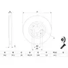 Image de BOSCH Disques de frein pour PEUGEOT: 208, 2008, 307, 3008, 207 & CITROËN: C3 Aircross, C4, C3 & OPEL: Corsa, Frontera, Mokka (Ref: 0 986 479 288)